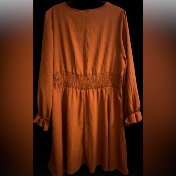 Size 2X SHEIN Curve Long Sleeve Dress - Picture 3 of 4